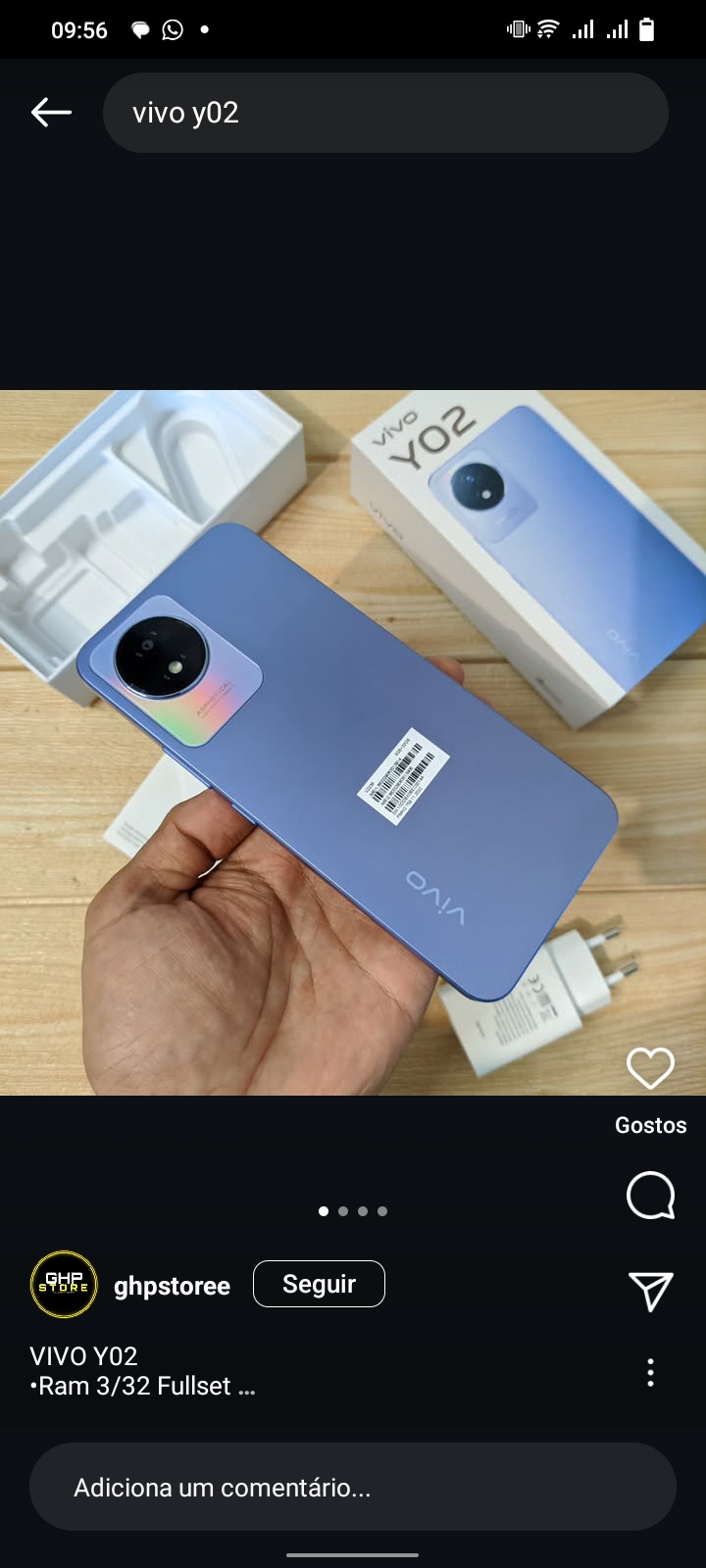 Telefone vivo y02
