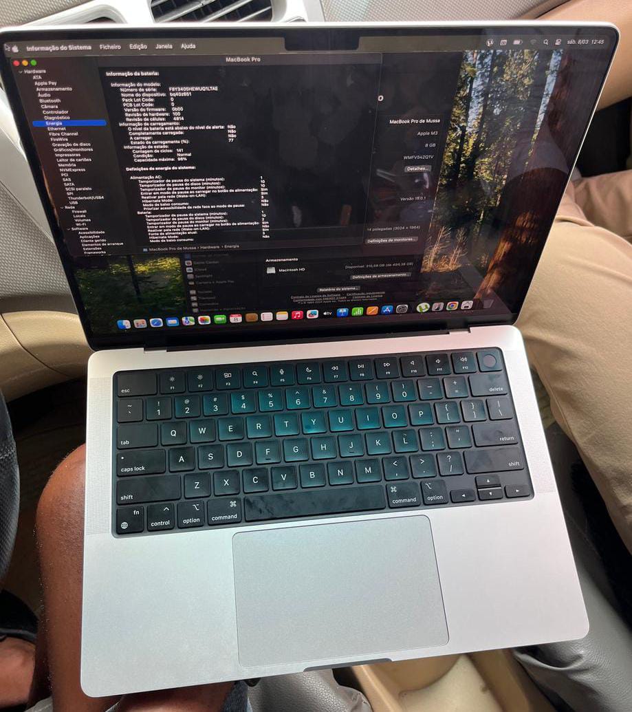 temos disponível Mac book