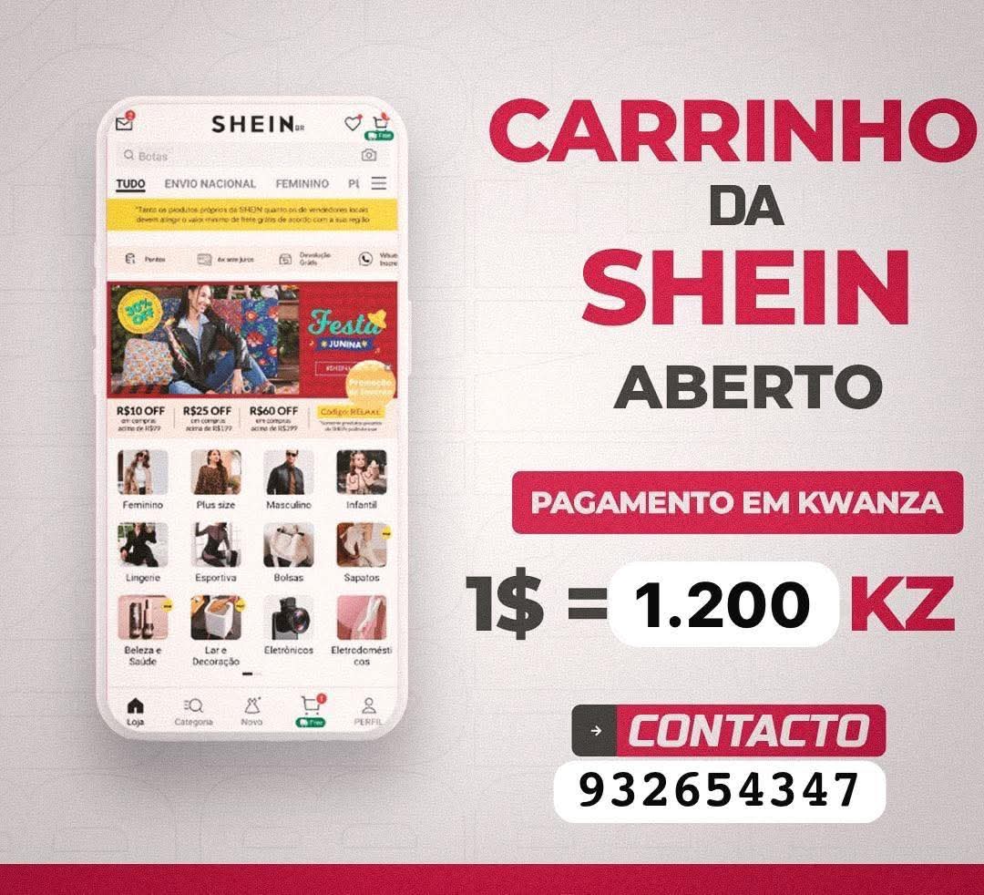 CARRINHO ABERTO DA SHEIN