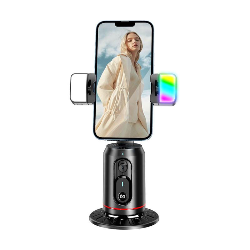 Suporte para celular com rastreamento facial automático, estabilizador de giroscópio de 360°
