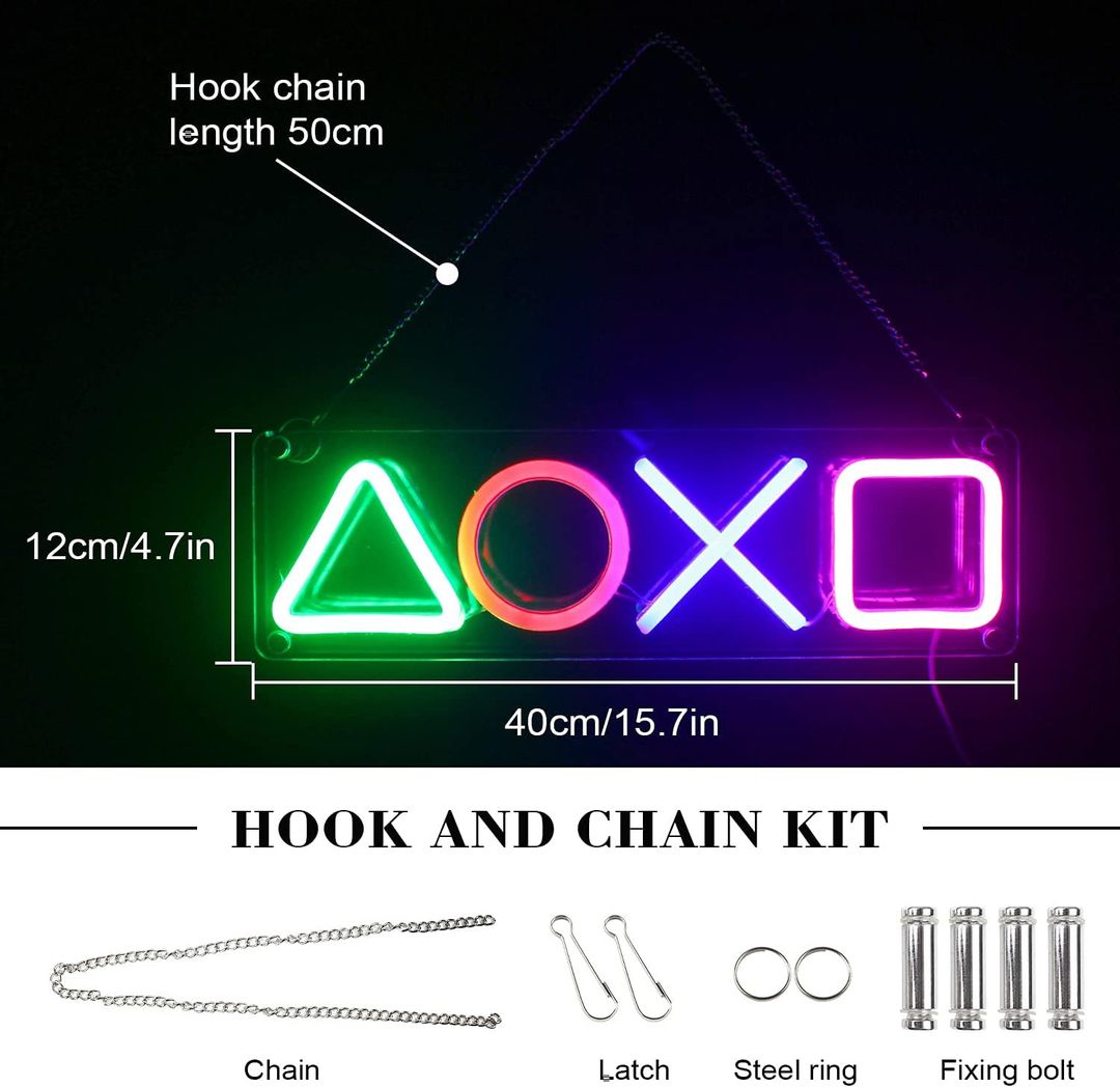 Led de Néon Botão de Playstation - Imagem 3