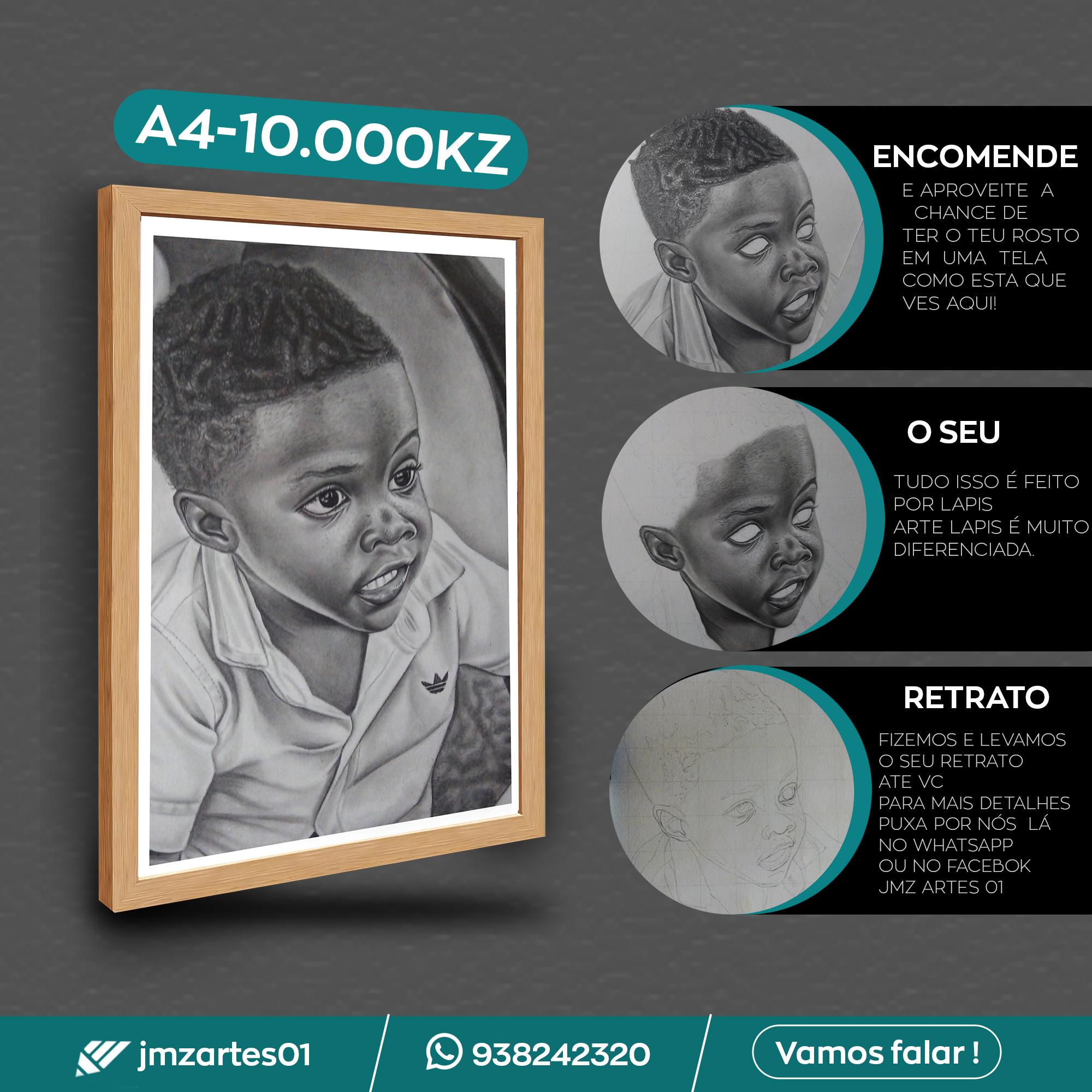 Retratos a lápis. Feito a mão✍️ - Imagem 2