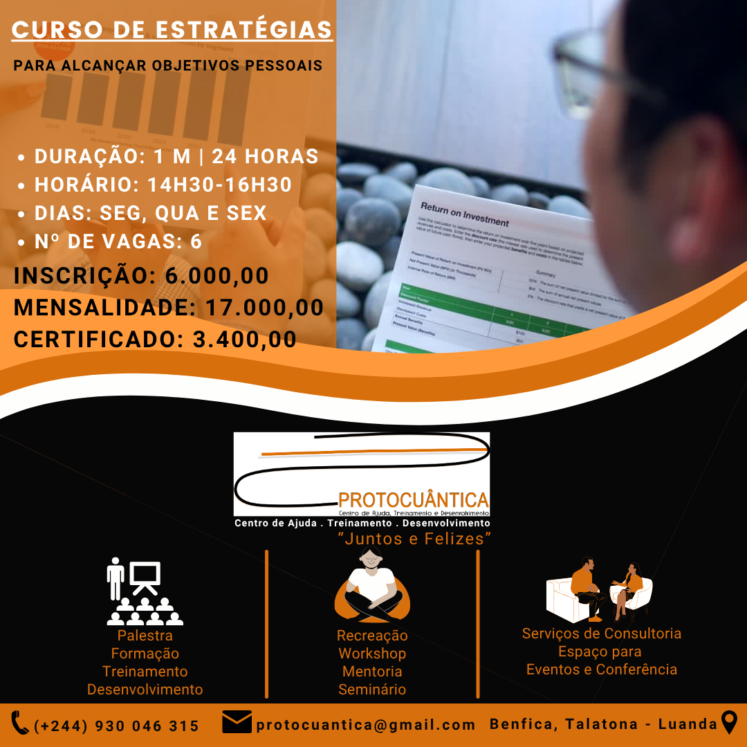 CURSO DE ESTRATÉGIAS PARA ALCANÇAR OBJETIVOS PESSOAIS