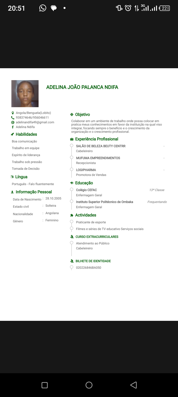 A procura de emprego na area de atendimento ao publico