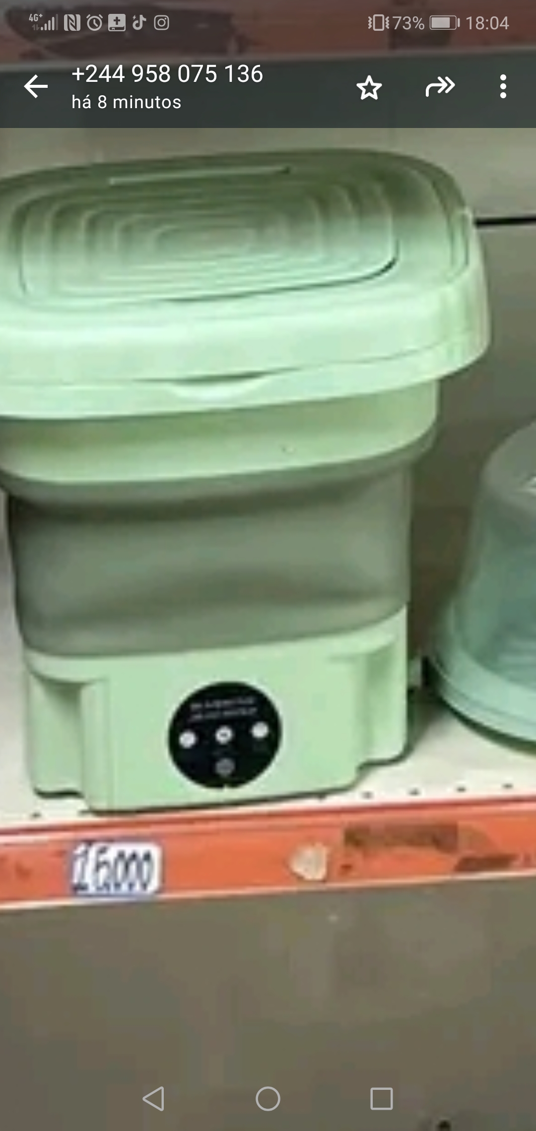 Mini máquina de lavar 16.000 kz