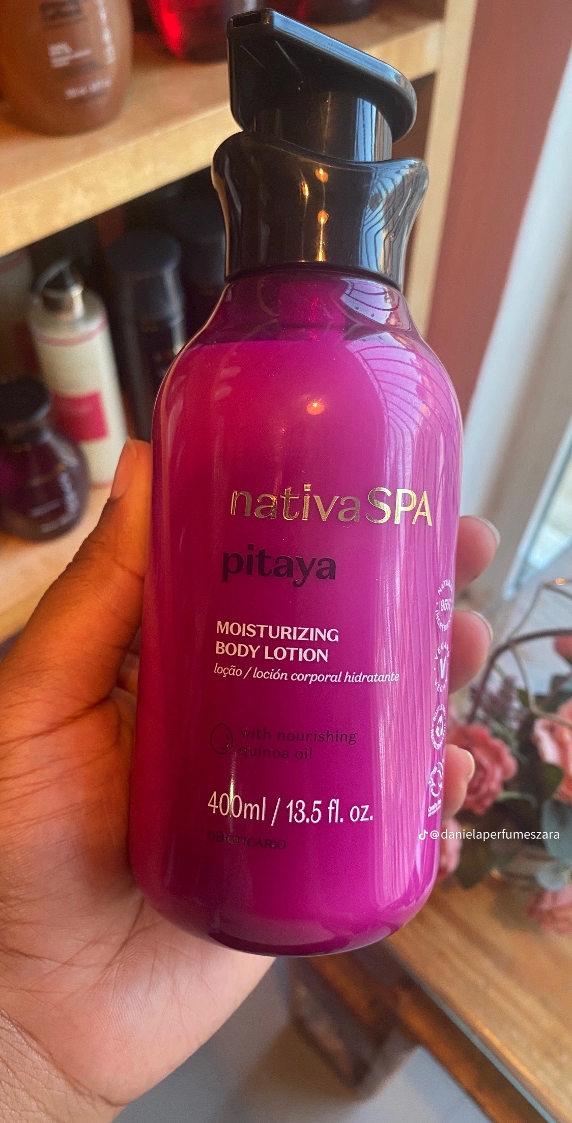oBoticario loção corporal nativa spa, 